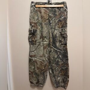 Realtree Camouflage Cargo Pants - Green and Brown